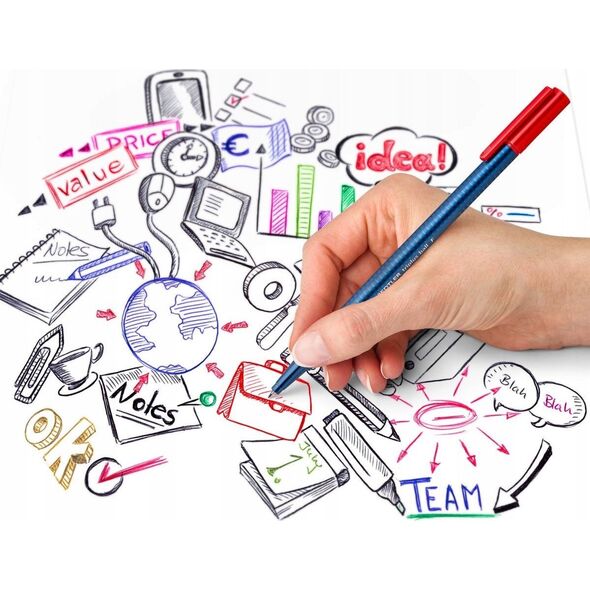 Staedtler Długopis triplus ball M 10 kolorów STAEDTLER