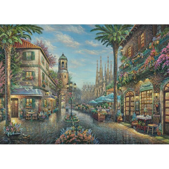 Schmidt Spiele Puzzle PQ 1000 THOMAS KINKADE Hiszpańska uliczka