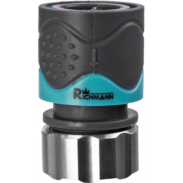 Richmann Hose connection ABS/ALU 1/2" Stop-system