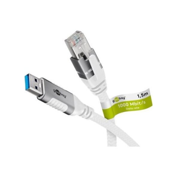 Kabel USB Goobay Kabel Ethernet USB-A 3.0 do RJ45, 1,5 m - Długość kabla 1.5 m