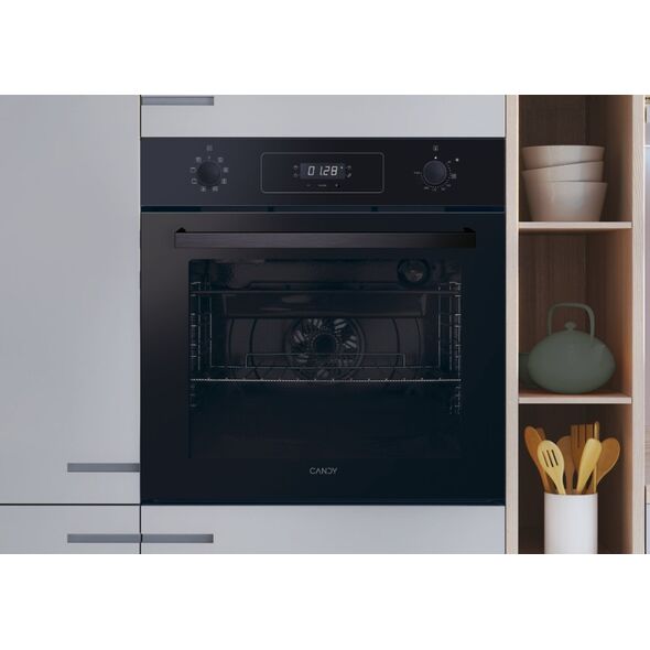 Piekarnik Candy Candy FIDC X605/CA Oven, Capacity 65 L, Mechanical and electronic control, Black