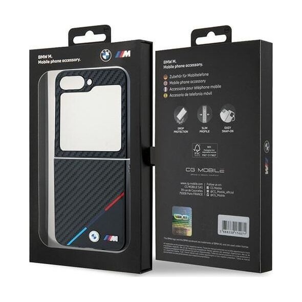 BMW BMW BMHCZF623PUDTK Z Flip6 F741 czarny/black hardcase Carbon Tricolor