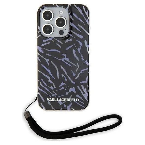 Karl Lagerfeld Karl Lagerfeld KLHCP15XHZBPKCCU iPhone 15 Pro Max 6.7" fioletowy/purple Zebra With Cord
