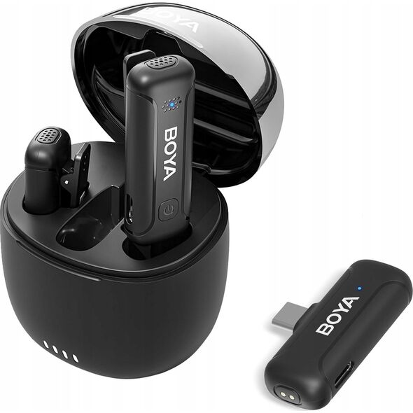 Mikrofon Boya Boya BY-WM3T-U2 Ultra compact 2.4GHz wireless microphone-For Type-C devices，2TX+1RX+ 1 charging case