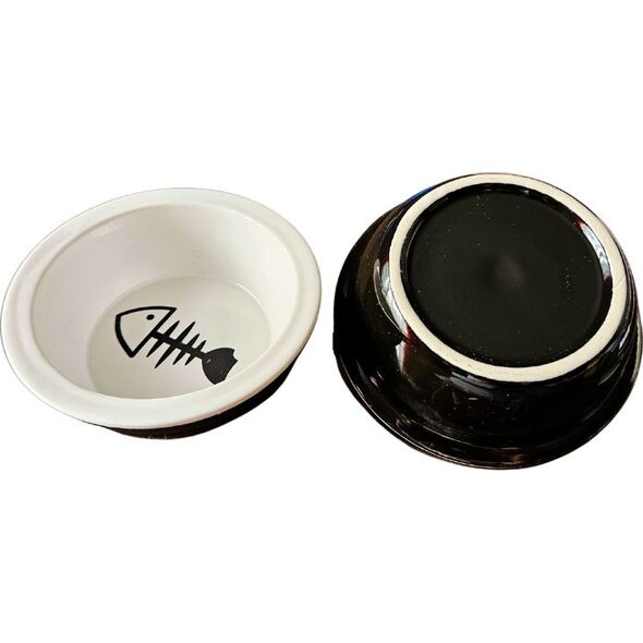 Barry King BARRY KING ZESTAW 2 MISKI                 CERAMICZNE+METALOWY STOJAK DLA KOTA 12cm