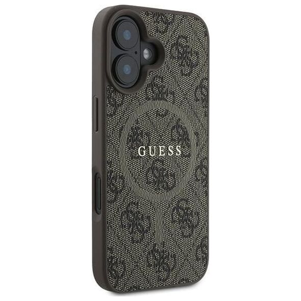 Guess Guess GUHMP16MG4GFRW iPhone 16 Plus 6.7" brązowy/brown hardcase 4G Ring Classic Logo MagSafe