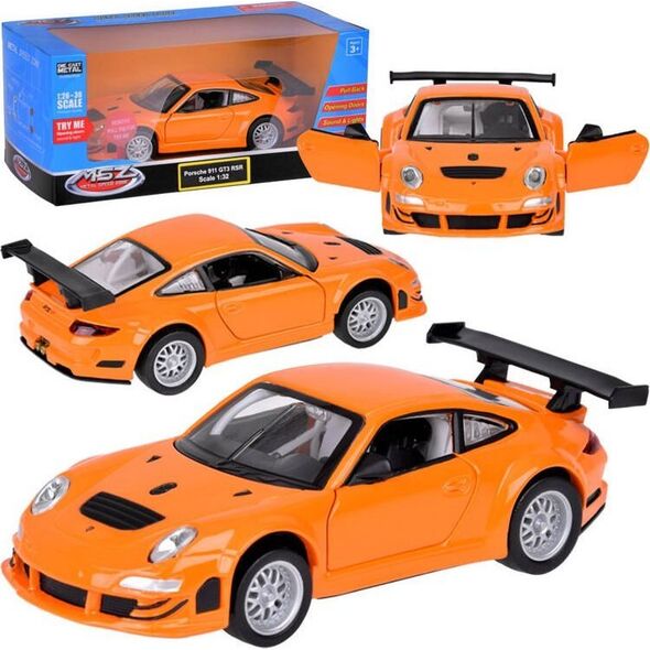 Jokomisiada Auto metalowe model Porshe 911 GT3 RSR 1:32 światło dźwięk kolekcja ZA5054