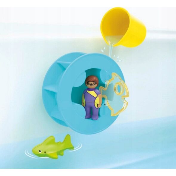 Playmobil Zestaw z figurką Junior Aqua 71688 Młyn wodny z małym rekinem Playmobil