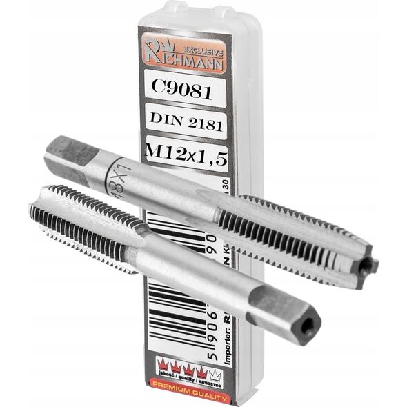 Richmann Fine thread tap M12 x 1.5 mm 2 pcs.