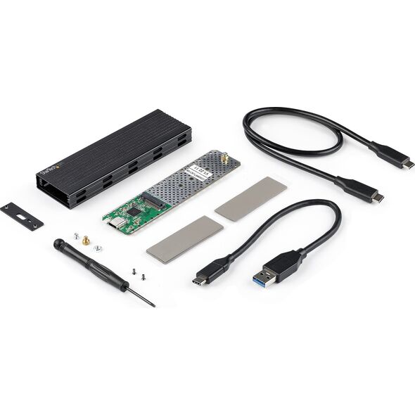 Kieszeń StarTech StarTech SM2E1BMU31C obudowa do dysków twardych Obudowa SSD Czarny M.2