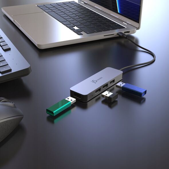 j5create j5create JTS223 Przewodowa USB 3.2 Gen 1 (3.1 Gen 1) Type-C Szary