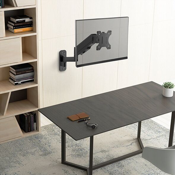 Value VALUE Ramię monitora LCD, uchwyt ścienny, 5 punktów obrotu, czarny