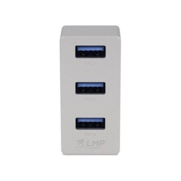 HUB USB LMP USB-C Tiny Hub, 3 port USB-A hub - Silver