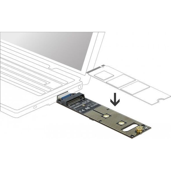 Kieszeń Delock DELOCK Konverter fur M.2 NVMe PCIe SSD mit USB 3.1 Gen 2
