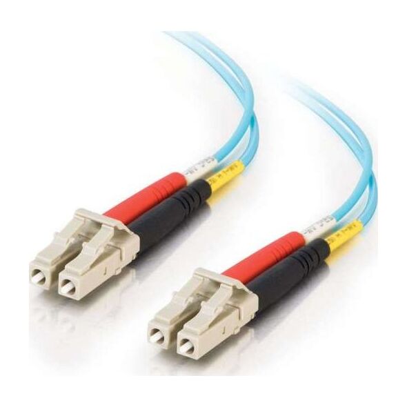 C2G C2G LC-LC 10Gb 50/125 OM3 Duplex Multimode PVC Fiber Optic Cable (LSZH) - Netzwerkkabel - LC Multi-Mode (M) zu LC Multi-Mode (M) - 2 m - Glasfaser - Duplex - 50/125 Mikrometer - OM3 - halogenfrei - Aquamarin