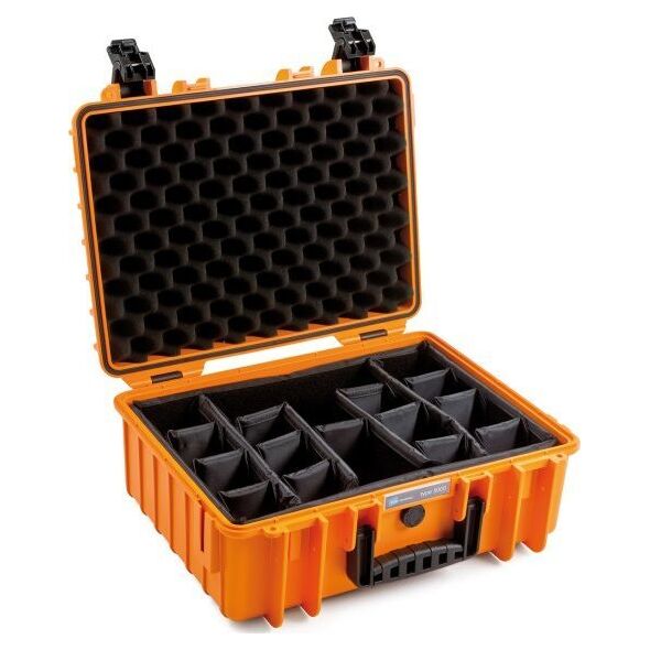 Walizka foto B&W International B&W Outdoor Case Type 5000 orange incl. divider system