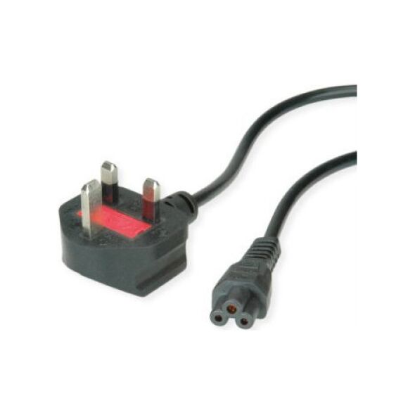 Kabel zasilający Triton Kabel zasilający VALUE UK, 3-pol. notebook-żeński, 3A, czarny, 1,8 m
