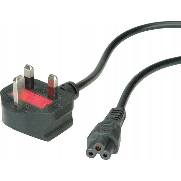Kabel zasilający Triton Kabel zasilający VALUE UK, 3-pol. notebook-żeński, 3A, czarny, 1,8 m