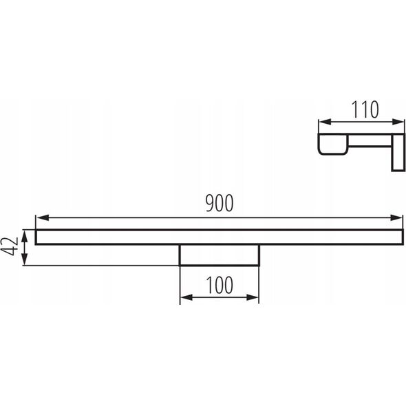 Kinkiet Kanlux WALL LIGHT ASTEN IP44 15W-NW-B 26685