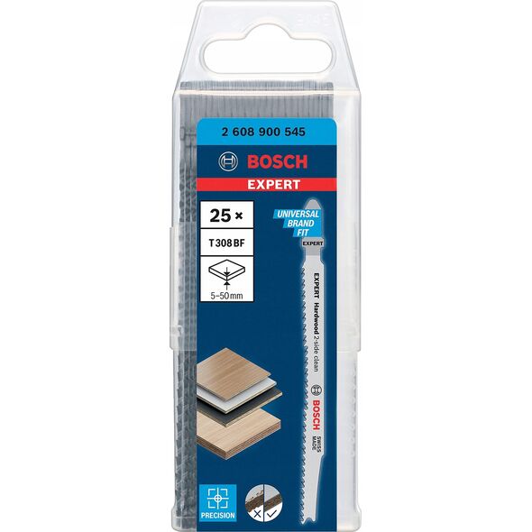 Bosch Bosch EXPERT jigsaw blades T308BF Hardwood 2-side clean