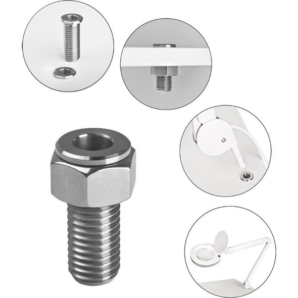 MAXlight Uchwyt lampy-lupy tube inox