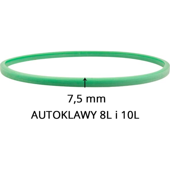 Activeshop Woson uszczelka silikonowa do autoklawów 10 L i 12 L zielona 7,5 mm