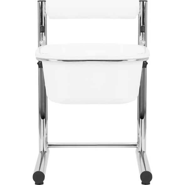 Activeshop Brodzik do pedicure z regulowaną wysokością chrom