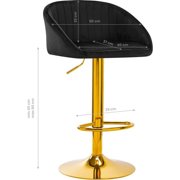 Activeshop 4Rico Hoker barowy QS-B16g aksamit czarny