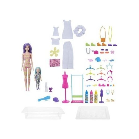 Lalka Barbie Mattel Barbie Color Reveal Tie Dye Fashion Maker Doll