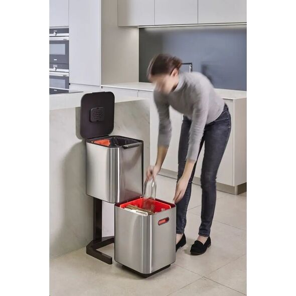 Kosz na śmieci Wesco Joseph Joseph Waste Bin Totem 40 L Stainless Steel