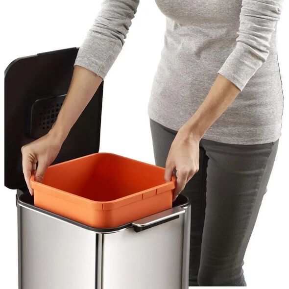 Kosz na śmieci Wesco Joseph Joseph Waste Bin Totem 40 L Stainless Steel