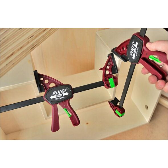 PIHER Greitos fiksacijos spaustuvas Piher Mini Quick 5,5x30cm, max 75kg