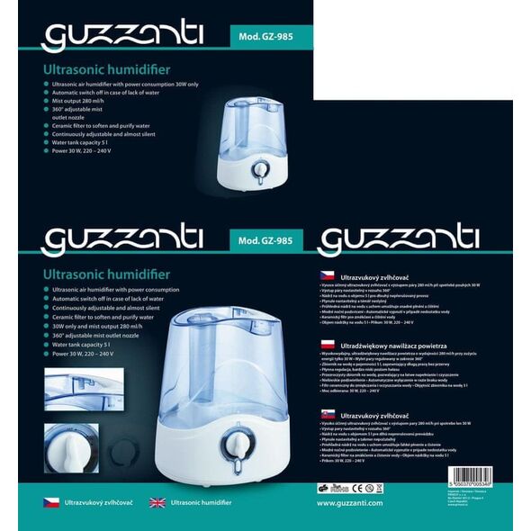 Nawilżacz powietrza Clarks Drėkintuvas GUZZANTI GZ-985