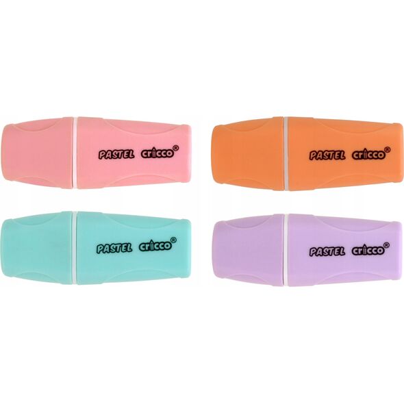 Cresco Zakreślacze mini pastel 4 kolory CRICCO