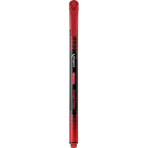 Maped Cienkopis Graph Peps deco czerwony (12szt) MAPED