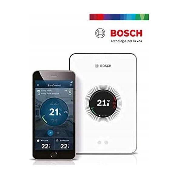 Bosch Junkers regulator EasyControl CT200 (biały) do sterowania smartfonem, praca w systemie EMS lub EMS2 7736701341