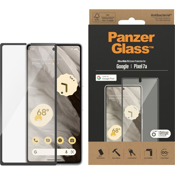 PanzerGlass PanzerGlass Screen Protector Google Pixel 7a Ultra Wide Fit
