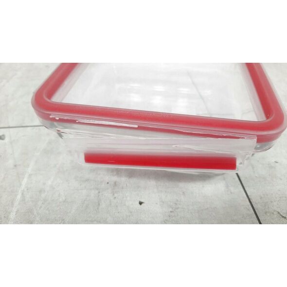 Emsa Emsa Clip&Close Glass Food Container 0,8 L red