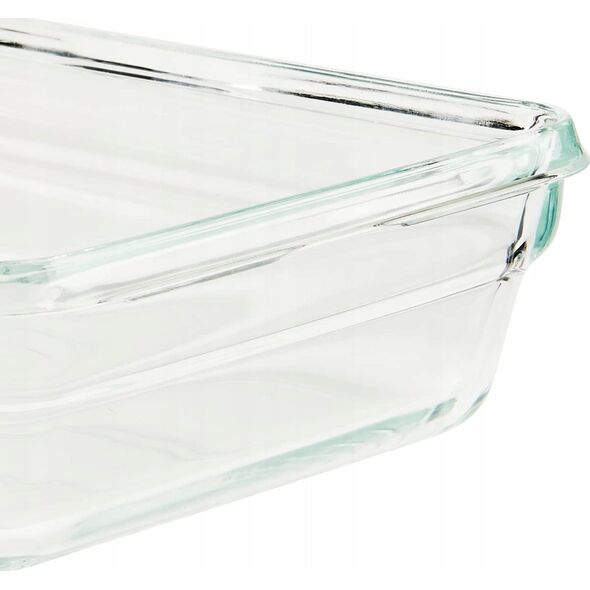 Emsa Emsa Clip&Close Glass Food Container 900 ml red
