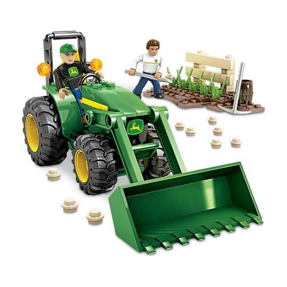 Clementoni Mega Bloks, World Builders, John Deere Farm Tractor, Construction Set, 80840, For Boys, 5+ years, 119 pcs For Boys