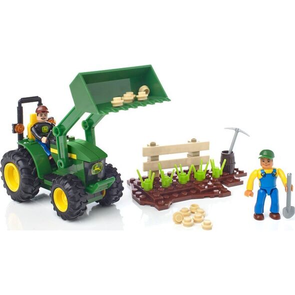Clementoni Mega Bloks, World Builders, John Deere Farm Tractor, Construction Set, 80840, For Boys, 5+ years, 119 pcs For Boys