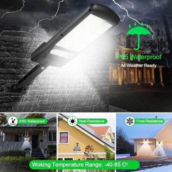 Saska Garden Lampa uliczna latarnia solarna 120led   pilot czujnik ruchu i zmierzchu