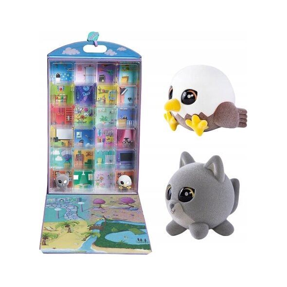 Tm Toys Walizka domek na figurki dla dzieci zabawka Flockies na 24 szt.