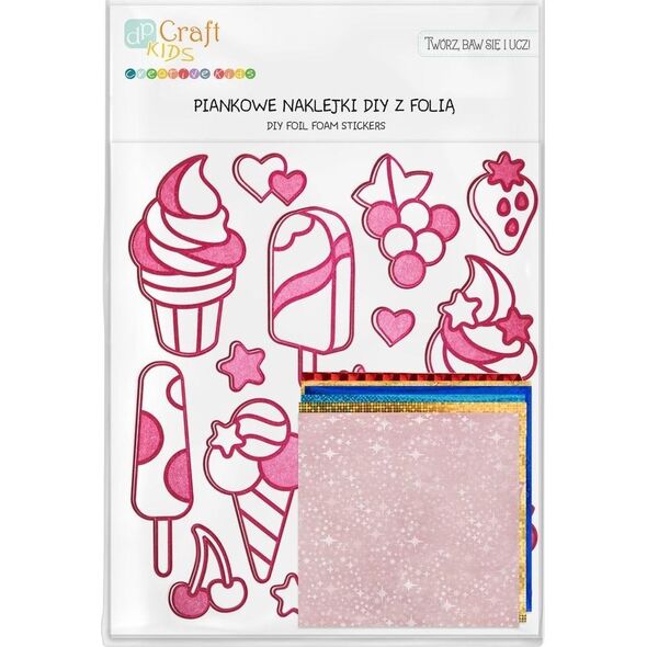 BREWIS Naklejki z pianki lody 16szt