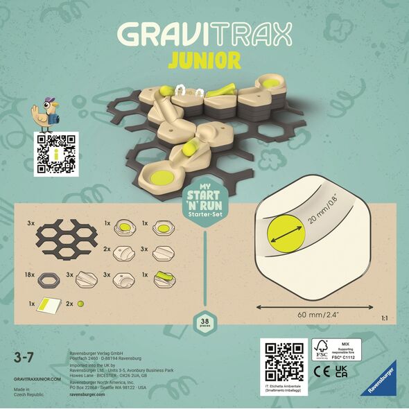 Ravensburger Ravensburger GraviTrax Junior Starter-Set S Start and Run