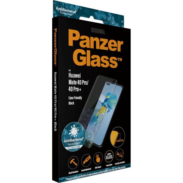 PanzerGlass PanzerGlass ™ Huawei Mate 40 Pro | 40 Pro+ | Screen Protector Glass, Huawei, Huawei - Mate 40 Pro, Huawei - Mate 40 Pro+, Dry application, Scratch resistant, Shock resistant, Anti-bacterial, Transparent, 1 pc(s)