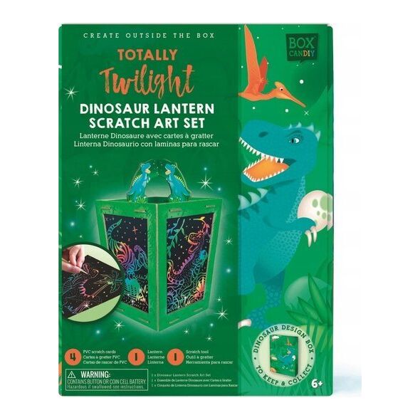 Box Candiy Zestaw kreatywny zdrapka Lampion Dino
