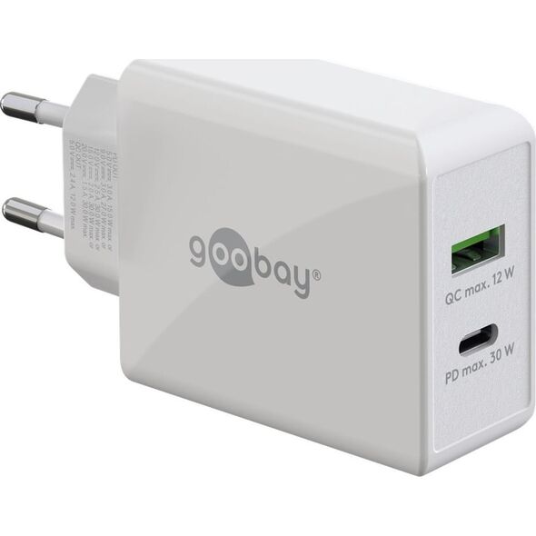 Ładowarka Goobay Goobay | Dual USB-C PD Fast Charger (30 W) | 61674