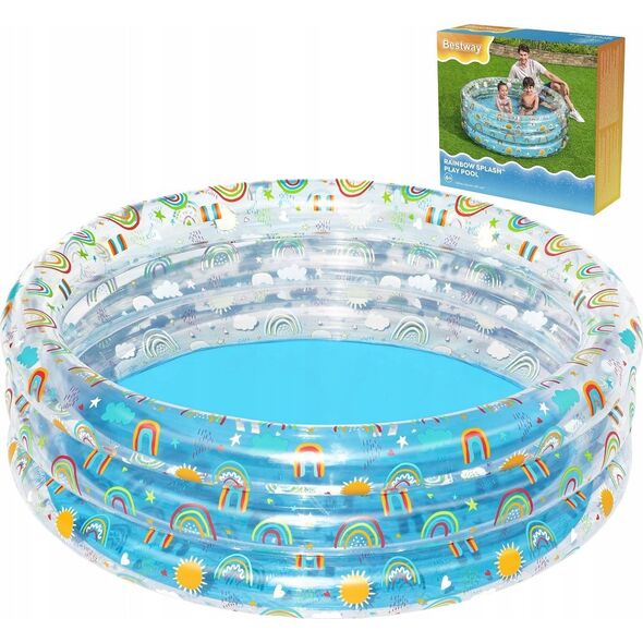 Triton Basen ogrodowy dla dzieci 150x53cm Tropical BESTWAY + Łatka naprawcza