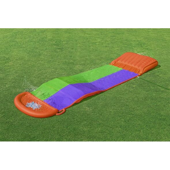 Bestway Ślizg wodny SplashCoaster dla 2 dzieci 3+ BESTWAY Tor 488cm + Spryskiwacze + Rampa